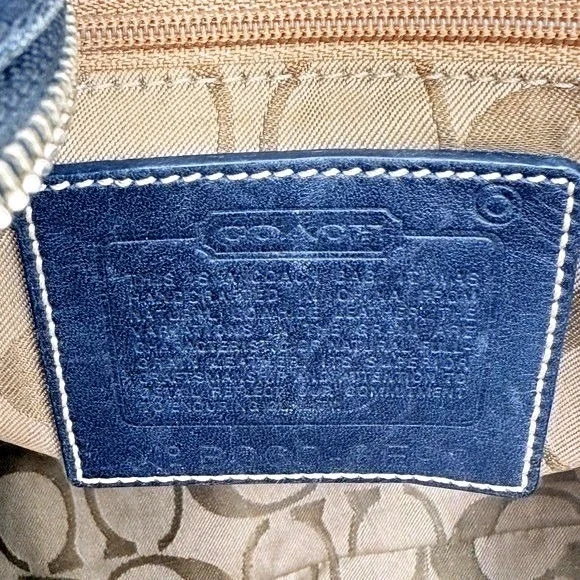 Coach Hamptons Black Leather Tote Bag Classic Shoulder Carry Handbag - Picture 12 of 12